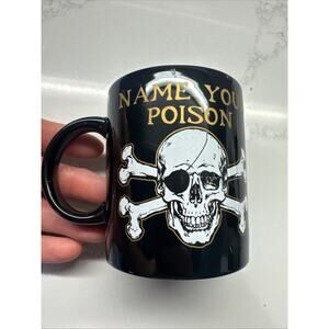 Vintage 'Name Your Poison' Coffee Mug Antigua West Indies11oz Coffee MUG Cup 3¾"